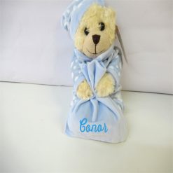 Small Velour Bear with Blanket 1N