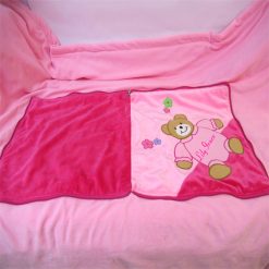 Pink Blanket Cushion Open 1N