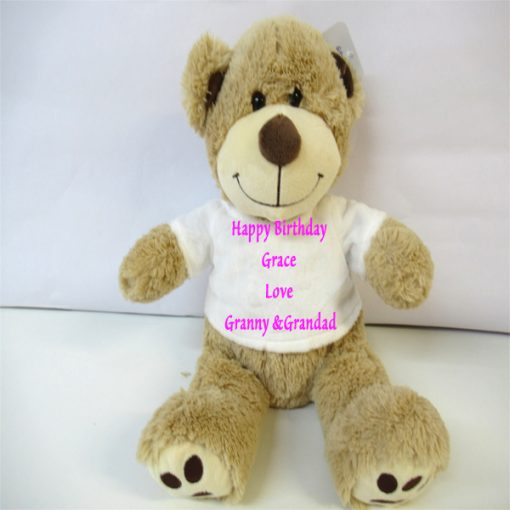 White Velour TShirt Teddy 1N