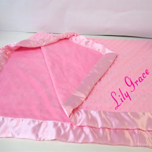 Pink Dimple Blanket 1N